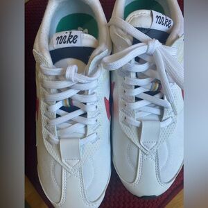 Nike White and Red Air Max Sneakers